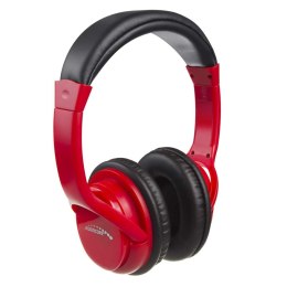 Słuchawki z mikrofonem Audiocore AC720 R Bluetooth V5.1, czerwone, bezprzewodowe, nauszne