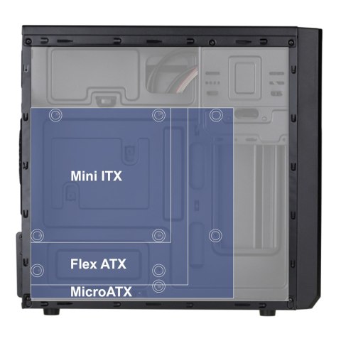 AKYGA OBUDOWA MICRO TOWER ATX AK17BK