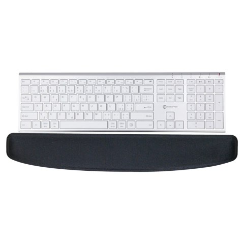 Podstawka klawiatura, ergonomiczna, czarna, żelowa