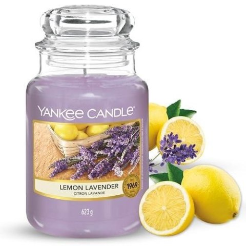 Świeca duża LEMON LAVENDER YANKEE