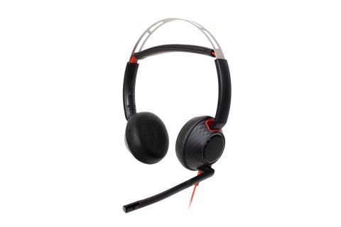 Poly Blackwire 5220 Stereo USB-C Headset +3.5mm Plug +USB-C/A Adapter