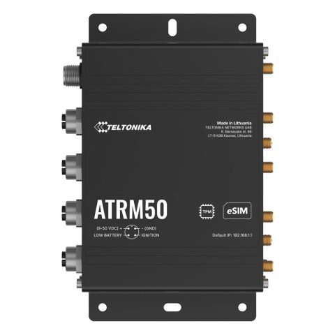 Teltonika ATRM50 | Router 5G | 4x M12 GbE, WiFi 5, Dual SIM, eSIM, GPS