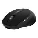 Marvo Mysz WM106W BK, 1600DPI, Bluetooth a 2,4GHz, optyczna, 6kl., bezprzewodowa, czarna, wbudowany akumulator, biurowa, cicha