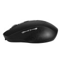 Marvo Mysz WM106W BK, 1600DPI, Bluetooth a 2,4GHz, optyczna, 6kl., bezprzewodowa, czarna, wbudowany akumulator, biurowa, cicha