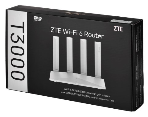 Router ZTE T3000 Wi-Fi 6 router Wi-Fi jednostka IDU (OUTLET)