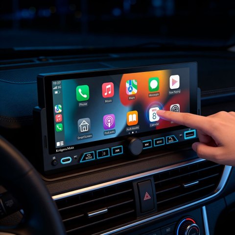 KRUGER&MATZ RADIO SAMOCHODOWE KM2017 CARPLAY/ANDROIDAUTO 1DIN (OUTLET)