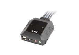 Aten | USB DisplayPort Cable with Remote Port Selector | CS22DP | 2-Port KVM Switch