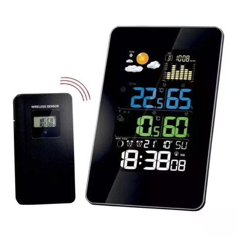 TERMOMETR ELEKTRONICZNY ZEW./WEW . STACJA POGODY BEZP. GALAXY