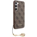 Guess GUHCS23MGF4GBR S23+ S916 brązowy/brown hardcase 4G Charms Collection
