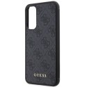 Guess GUHCSA34G4GFGR A34 5G A346 szary/grey hard case 4G Metal Gold Logo