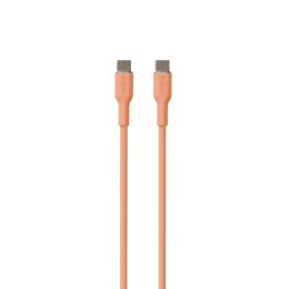 PURO ICON Soft Cable - Kabel USB-C do USB-C 1.5 m (Apricot)