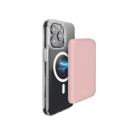 PURO Slim PowerMag Power Bank - Power Bank indukcyjny 4000 mAh MagSafe (Dusty Pink)