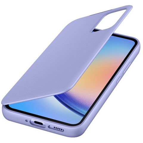 Etui Samsung EF-ZA346CVEGWW A34 5G A346 jagodowy/blueberry Smart View Wallet Case