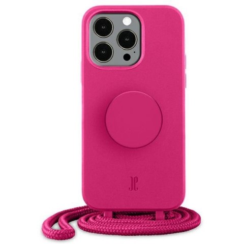 Etui JE PopGrip iPhone 13 Pro 6,1" różowy/orchid flower 30072 (Just Elegance)