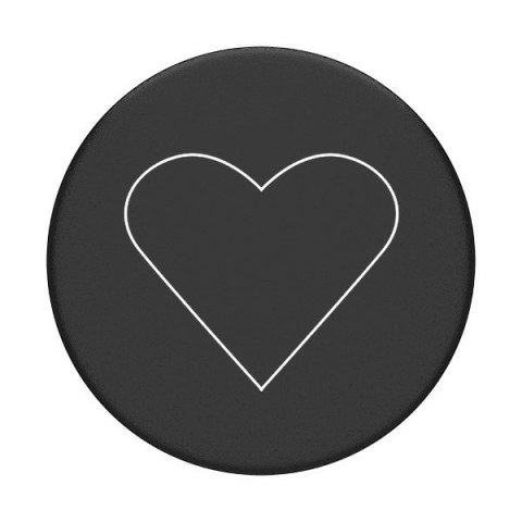 Popsockets 2 White Heart Black 800667 uchwyt i podstawka do telefonu - standard