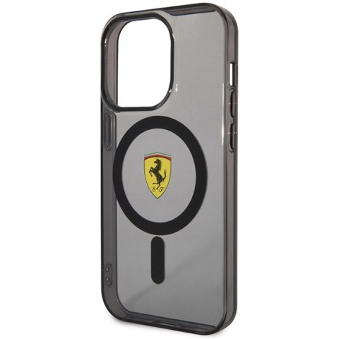 Ferrari FEHMP14LURKK iPhone 14 Pro 6,1" czarny/black hardcase Translucent Magsafe