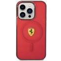 Ferrari FEHMP14LURKR iPhone 14 Pro 6,1" czerwony/red hardcase Translucent Magsafe