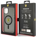 Ferrari FEHMP14SURKK iPhone 14 6,1" czarny/black hardcase Translucent Magsafe