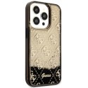 Guess GUHCP14LLC4PSGK iPhone 14 Pro 6.1" czarny/black hardcase Liquid Glitter 4G Transculent