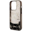 Guess GUHCP14LLC4PSGK iPhone 14 Pro 6.1" czarny/black hardcase Liquid Glitter 4G Transculent