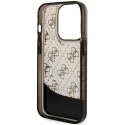 Guess GUHCP14LLC4PSGK iPhone 14 Pro 6.1" czarny/black hardcase Liquid Glitter 4G Transculent