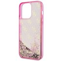 Guess GUHCP14LLC4PSGP iPhone 14 Pro 6.1" różowy/pink hardcase Liquid Glitter 4G Transculent