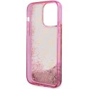 Guess GUHCP14LLC4PSGP iPhone 14 Pro 6.1" różowy/pink hardcase Liquid Glitter 4G Transculent