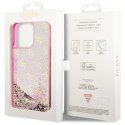 Guess GUHCP14LLC4PSGP iPhone 14 Pro 6.1" różowy/pink hardcase Liquid Glitter 4G Transculent