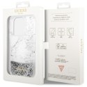 Guess GUHCP14LLCSGSGH iPhone 14 Pro 6.1" biały/white hardcase Liquid Glitter Marble