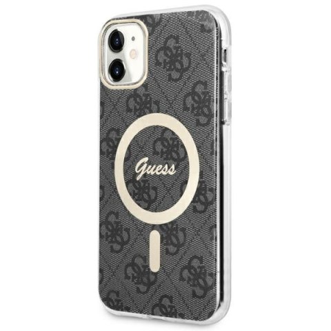 Guess GUHMN61H4STK iPhone 11 6.1" czarny/black hardcase 4G MagSafe