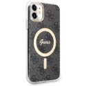 Guess GUHMN61H4STK iPhone 11 6.1" czarny/black hardcase 4G MagSafe