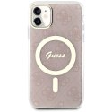 Guess GUHMN61H4STP iPhone 11 6.1" różowy/pink hardcase 4G MagSafe