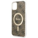 Guess GUHMN61H4STW iPhone 11 6.1" brązowy/brown hardcase 4G MagSafe