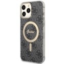 Guess GUHMP13XH4STK iPhone 13 Pro Max 6.7" czarny/black hardcase 4G MagSafe