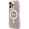 Guess GUHMP13XH4STP iPhone 13 Pro Max 6.7" różowy/pink hardcase 4G MagSafe