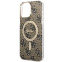 Guess GUHMP13XH4STW iPhone 13 Pro Max 6.7" brązowy/brown hardcase 4G MagSafe