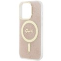 Guess GUHMP14LH4STP iPhone 14 Pro 6.1" różowy/pink hardcase 4G MagSafe