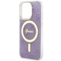 Guess GUHMP14LH4STU iPhone 14 Pro 6.1" purpurowy/purple hardcase 4G MagSafe