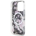 Guess GUHMP14LHCFWSK iPhone 14 Pro 6.1" czarny/black hardcase Flower MagSafe