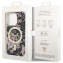 Guess GUHMP14LHCFWSK iPhone 14 Pro 6.1" czarny/black hardcase Flower MagSafe