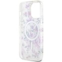 Guess GUHMP14LHCFWST iPhone 14 Pro 6.1" transparent hardcase Flower MagSafe