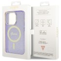 Guess GUHMP14LHCMCGU iPhone 14 Pro 6.1" purpurowy/purple hardcase Glitter Gold MagSafe