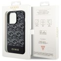 Guess GUHMP14LHGCFSEK iPhone 14 Pro 6.1" czarny/black hardcase GCube Stripes MagSafe