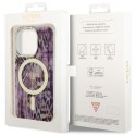 Guess GUHMP14LHLEOPWP iPhone 14 Pro 6.1" różowy/pink hardcase Leopard MagSafe