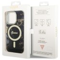 Guess GUHMP14LHTMRSK iPhone 14 Pro 6.1" czarny/black hardcase Golden Marble MagSafe