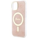 Guess GUHMP14MH4STP iPhone 14 Plus 6.7" różowy/pink hardcase 4G MagSafe