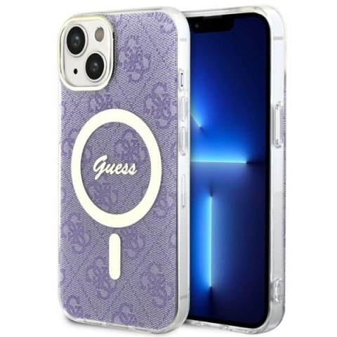 Guess GUHMP14MH4STU iPhone 14 Plus 6.7" purpurowy/purple hardcase 4G MagSafe