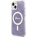 Guess GUHMP14MH4STU iPhone 14 Plus 6.7" purpurowy/purple hardcase 4G MagSafe