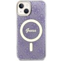 Guess GUHMP14MH4STU iPhone 14 Plus 6.7" purpurowy/purple hardcase 4G MagSafe