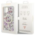 Guess GUHMP14MHCFWST iPhone 14 Plus 6.7" transparent hardcase Flower MagSafe